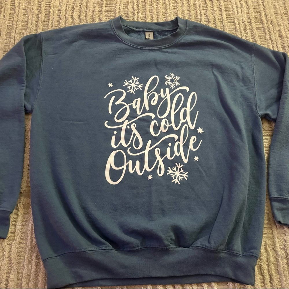 Blue Graphic women’s sweatshirt